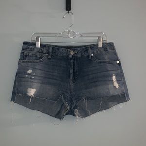 Lucky Brand Jean Shorts Distressed The Cut Off Size 10/30